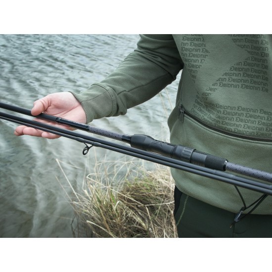 Шаранджийска въдица Delphin CorsaBLACK NERO 3.6m/3lbs 3 части