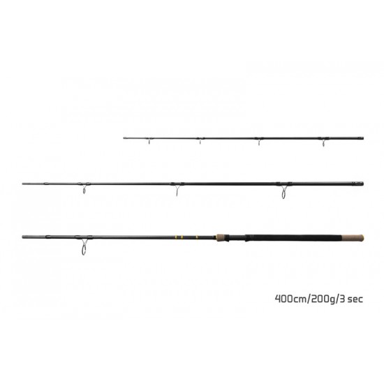 Фидер въдица Delphin RIVER TROPHY NXT 400cm/200g/3 части