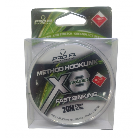 Конец FL Method Hooklink x8 20м