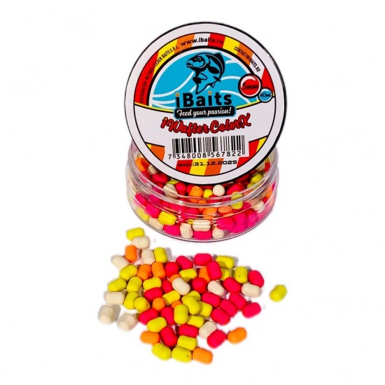 Уафтър iBaits mini dumbell iWafter ColorX 5x7mm 40 ml Уафтър iBaits mini dumbell iWafter ColorX 5x7mm 40 ml