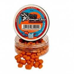 Топчета за фидер iBaits Mini Boilies 6x8mm Parmesan & Cheese Slow Sinking 40ml