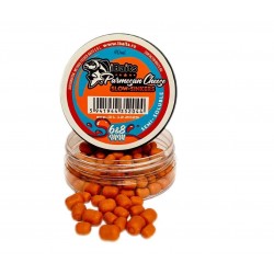 Топчета за фидер iBaits Mini Boilies 6x8mm Parmesan & Cheese Slow Sinking 40ml