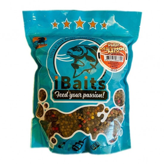 Пелети iBaits Pellet METHOD MIX 4mm, 800g