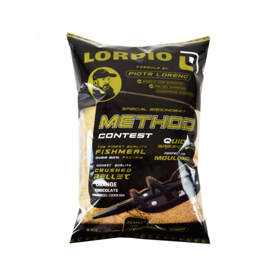 Захранка Lorpio Method Contest 2kg - Krill+Black Pepper