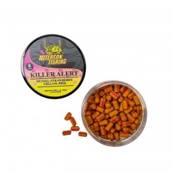 Уафтър Miterson Premium WAFTERS 8mm KILLER ALERT MUSSEL-STRAWBERRY YELLOW-PINK