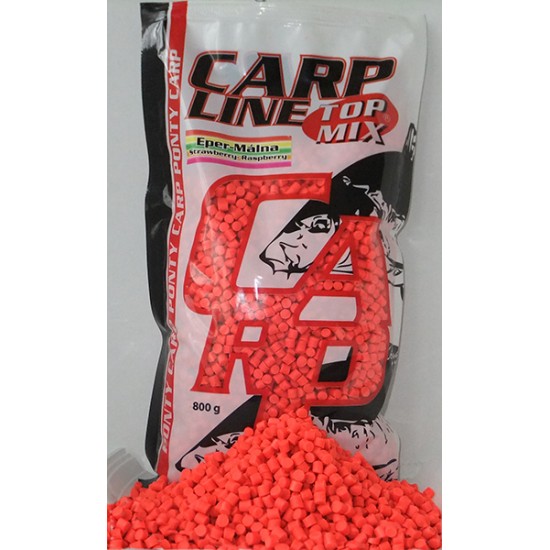 TOP MIX Carp Line Fluoro feeding pellets, Strawberry-Raspberry