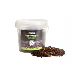 Пелети за метод ZFISH METHOD FEEDER READY MIX 600G Black Halibut