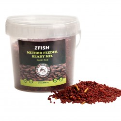 Пелети за метод ZFISH METHOD FEEDER READY MIX 600G ROBIN RED