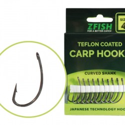 Куки ZFISH TEFLON HOOKS CURVED SHANK