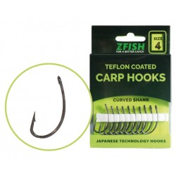 Куки ZFISH TEFLON HOOKS CURVED SHANK