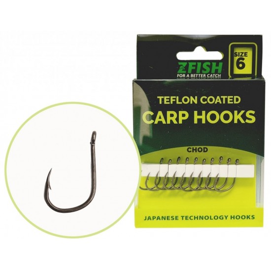 Куки ZFISH TEFLON HOOKS CHOD