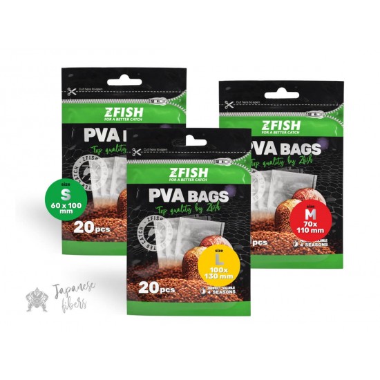 Пва торбички ZFISH PVA Bags with Corners (20pcs) Пва торбички ZFISH PVA Bags with Corners (20pcs)