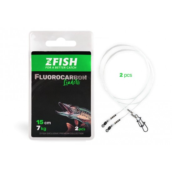 Повод ZFISH Fluorocarbon Leader 2pcs