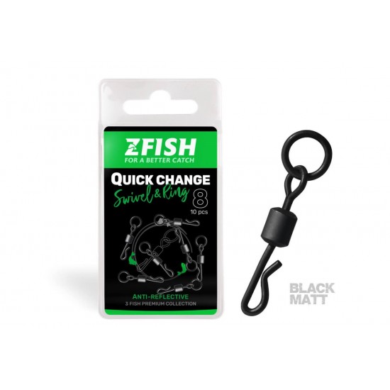 Вирбел бърза връзка ZFISH QUICK CHANGE SWIVEL WITH RING SIZE 8