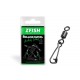 Вирбел с карабина ZFISH ROLLING SWIVEL & HOOKED SNAP 