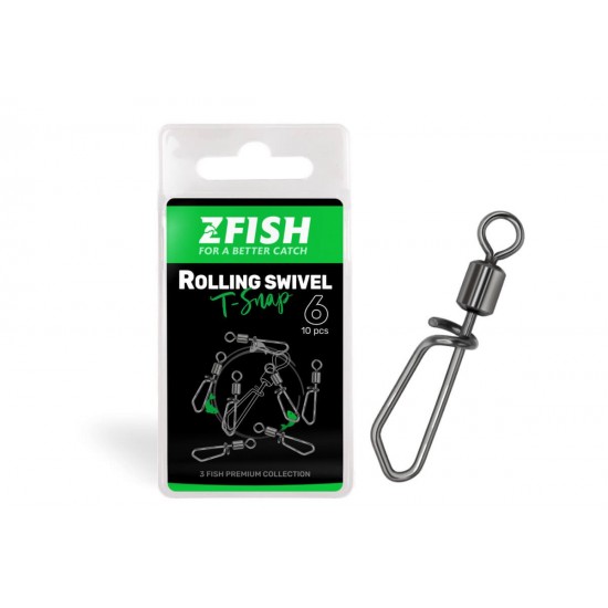 Вирбел ZFISH ROLLING SWIVEL WITH T SNAP