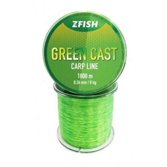 Влакно ZFISH GREEN CAST CARP LINE 1000M