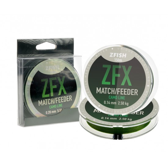 Влакно ZFISH ZFX MATCH/FEEDER CAMOLINE 150M